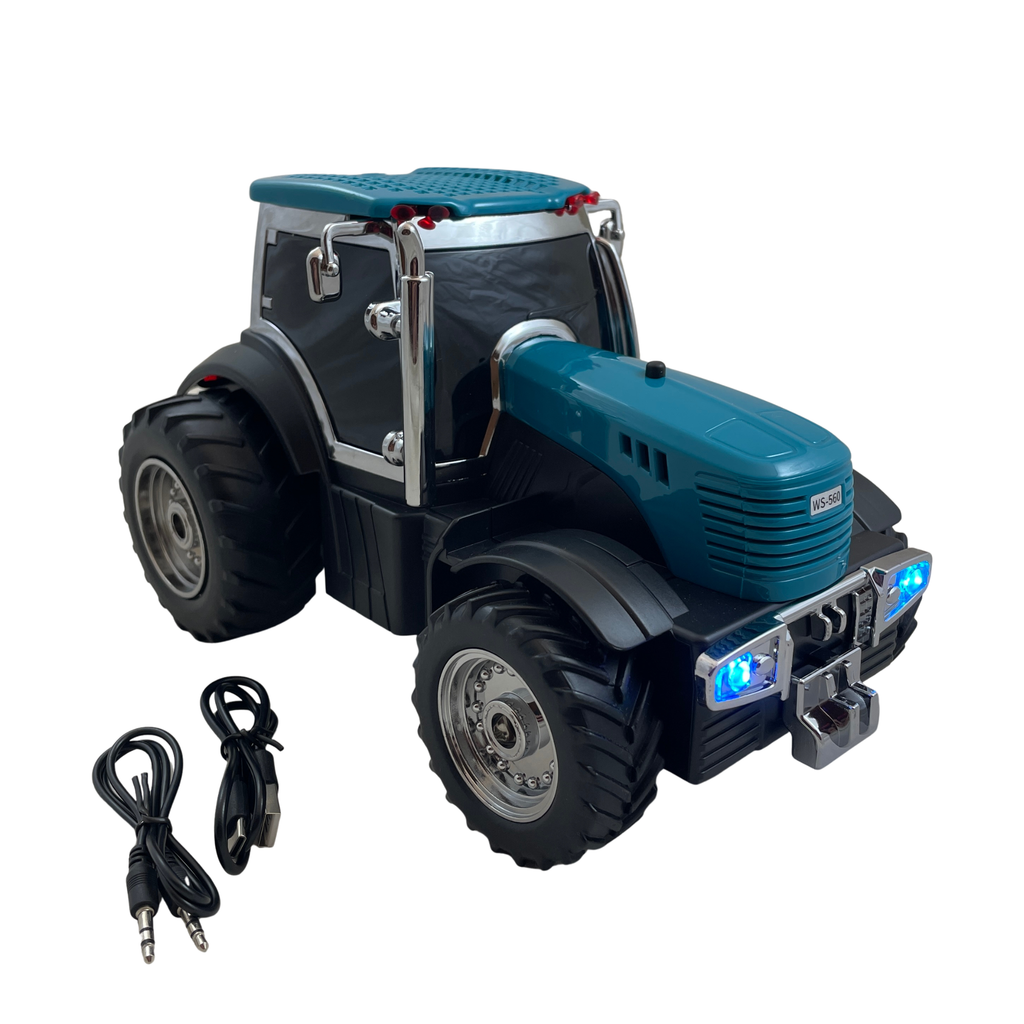 Boxă Portabilă Tractor WS-560 – Bluetooth, Calitate Audio Premium Bluetooth, FM, TWS, Handsfree, Selfie, USB - emerald