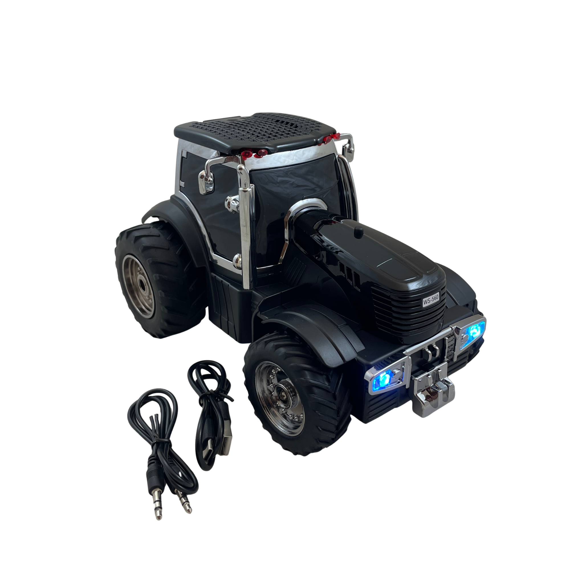 Boxă Portabilă Tractor WS-560 – Bluetooth, Calitate Audio Premium Bluetooth, FM, TWS, Handsfree, Selfie, USB - negru