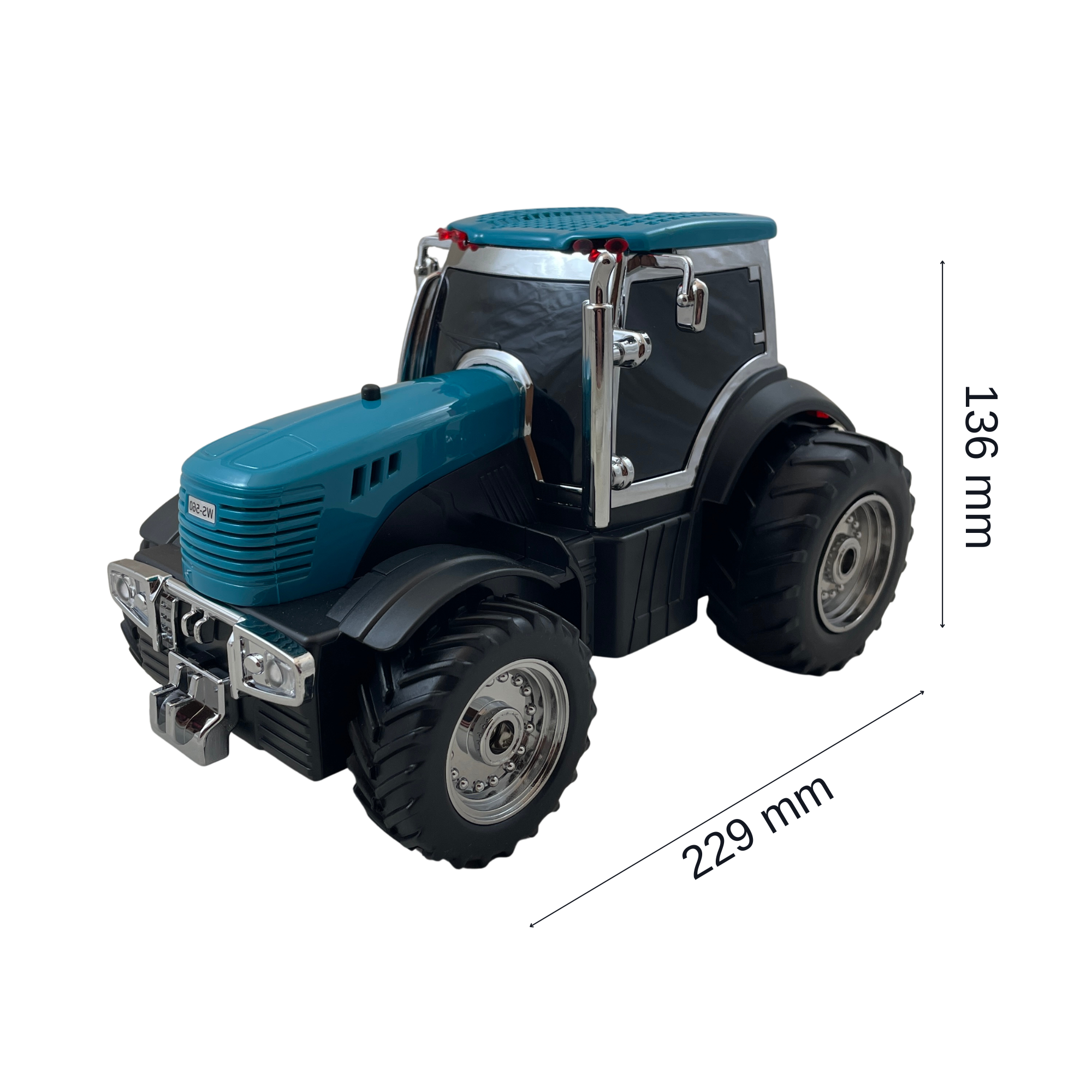 Boxă Portabilă Tractor WS-560 – Bluetooth, Calitate Audio Premium Bluetooth, FM, TWS, Handsfree, Selfie, USB - emerald