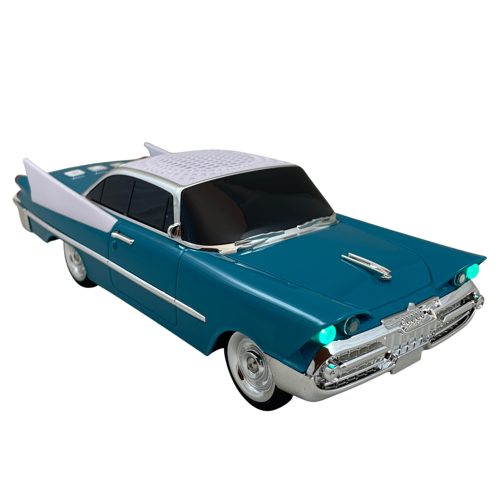 Masina-Boxa Dodge 59, cu Bluetooth, MP3, USB, Card TF, U Disk, Radio FM, HIFI Stereo, 28cm, din Plastic - Emerald