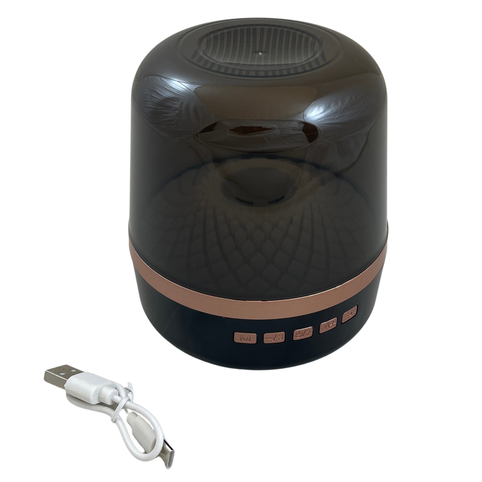 Boxa Transparenta RGB Portabila, 12 cm, Bluetooth, USB, AUX, TF, DC5V, Cu Cablu Incarcare Inclus